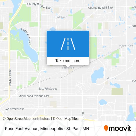 Rose East Avenue map