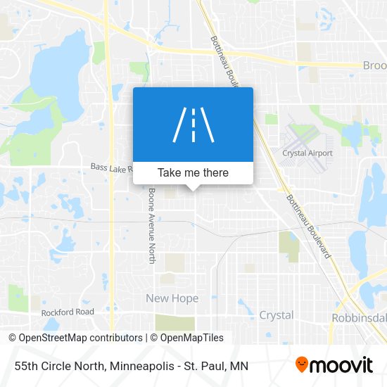 55th Circle North map