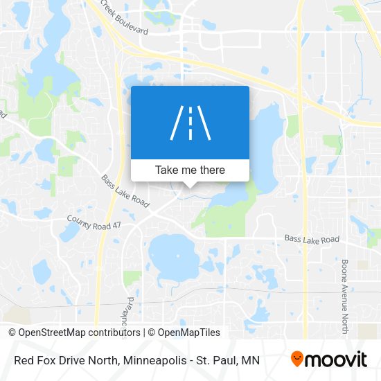 Red Fox Drive North map