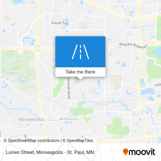 Lorien Street map