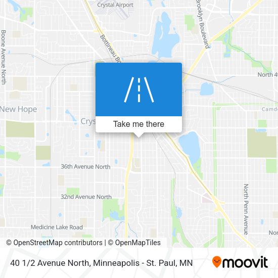 40 1/2 Avenue North map