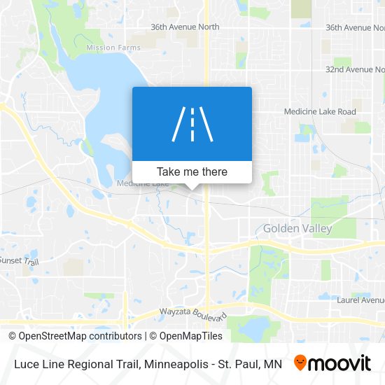 Luce Line Regional Trail map