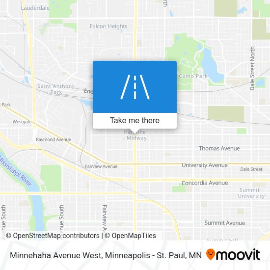 Minnehaha Avenue West map