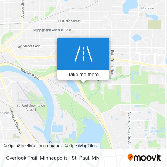 Overlook Trail map
