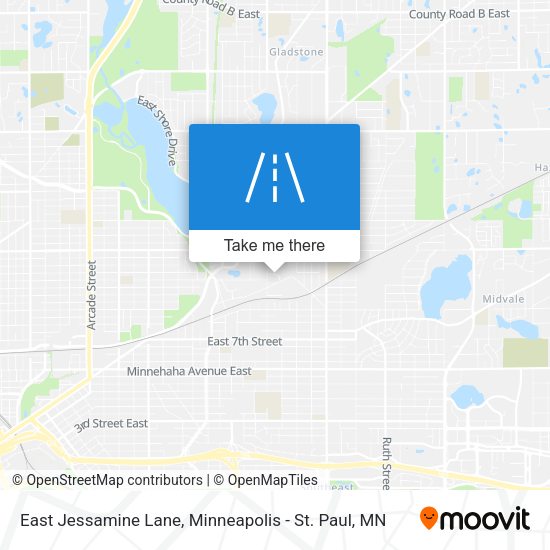 East Jessamine Lane map