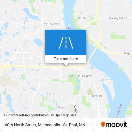 60th North Street map