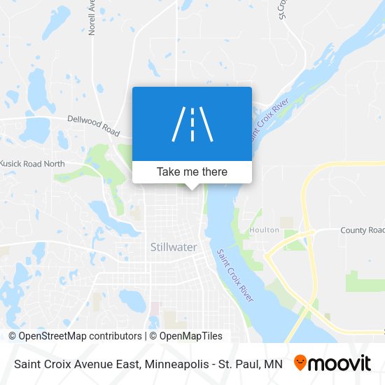 Saint Croix Avenue East map