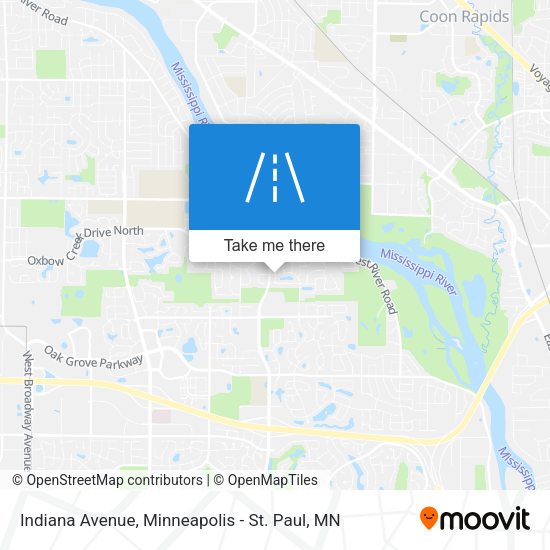 Mapa de Indiana Avenue