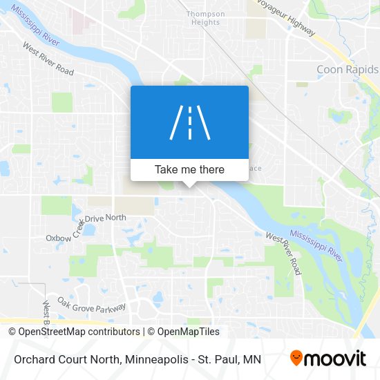 Mapa de Orchard Court North