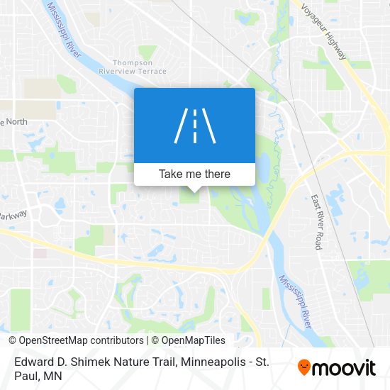 Edward D. Shimek Nature Trail map