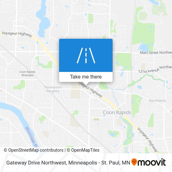Gateway Drive Northwest map