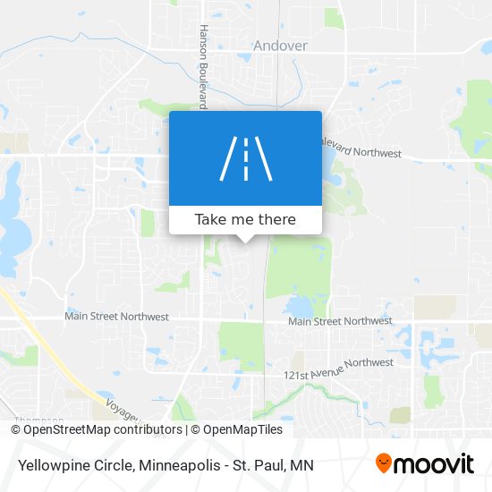Yellowpine Circle map