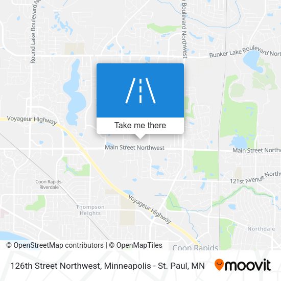 126th Street Northwest map