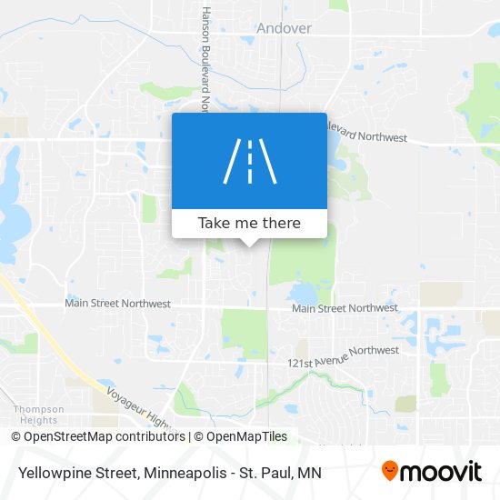 Yellowpine Street map