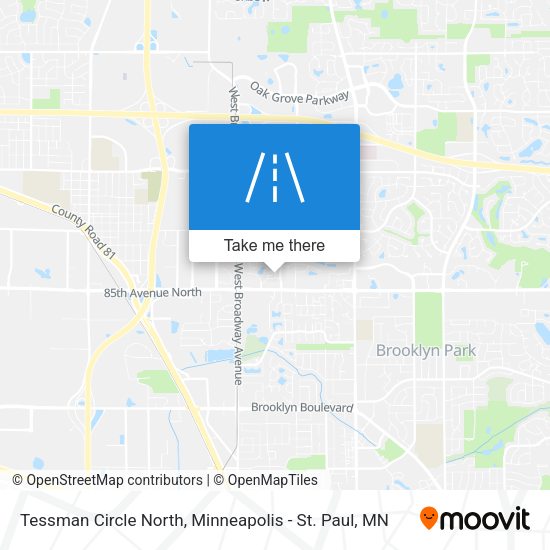 Tessman Circle North map