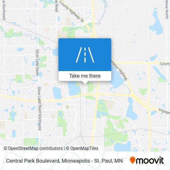 Central Park Boulevard map