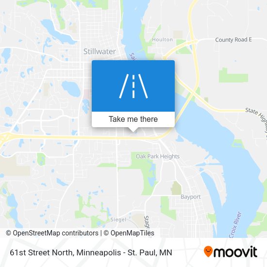 61st Street North map