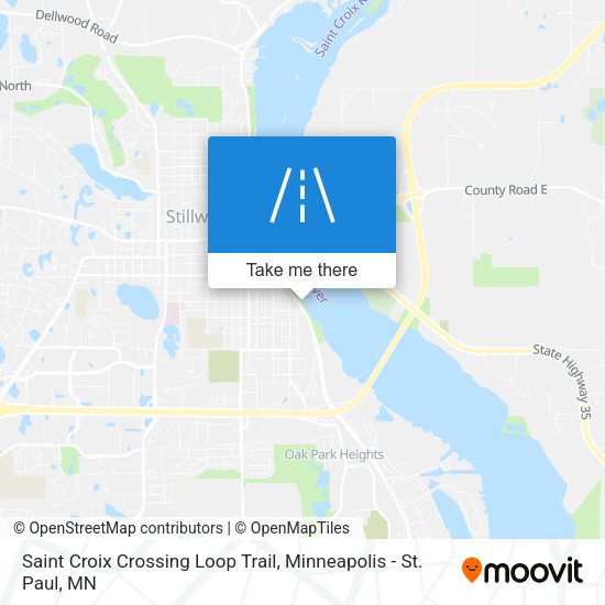 Saint Croix Crossing Loop Trail map