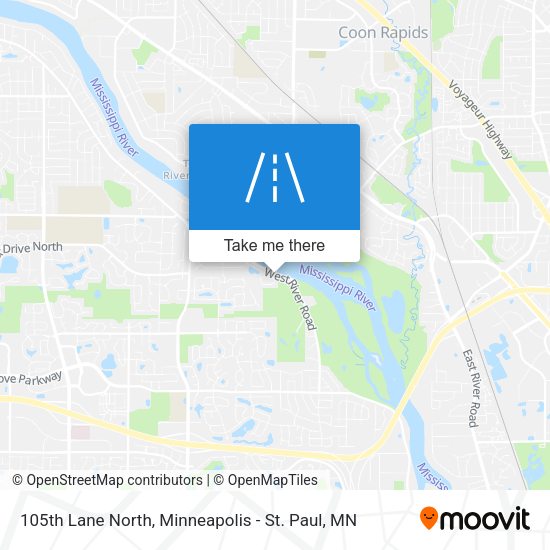 105th Lane North map
