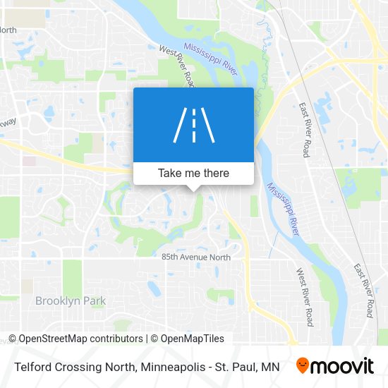 Mapa de Telford Crossing North