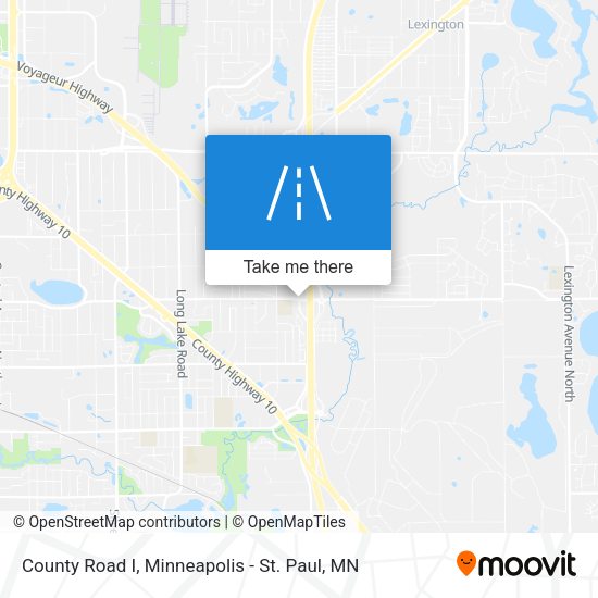 County Road I map