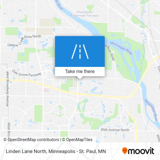 Mapa de Linden Lane North