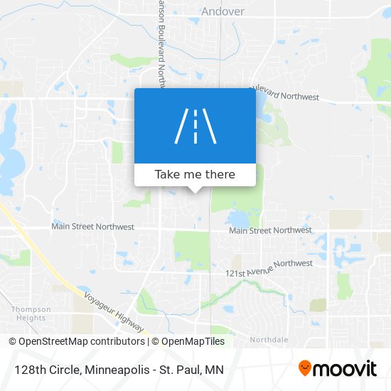 128th Circle map