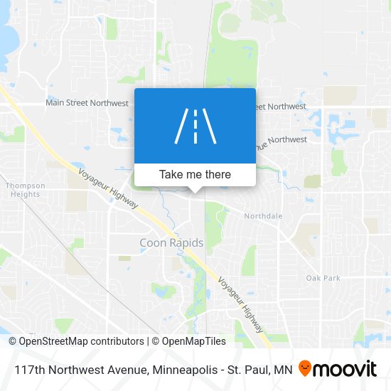 117th Northwest Avenue map