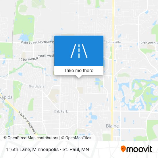 116th Lane map
