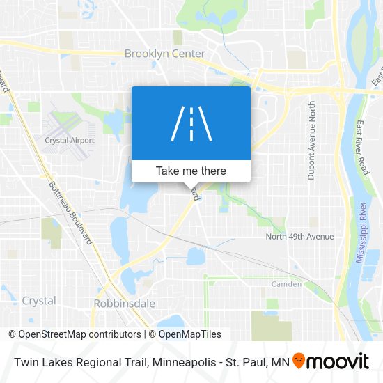 Twin Lakes Regional Trail map