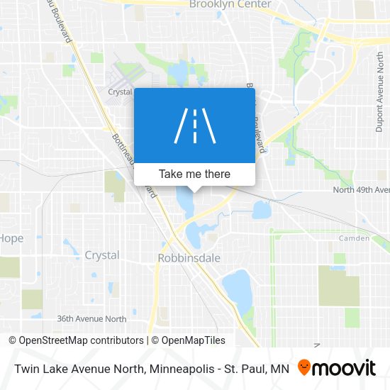 Mapa de Twin Lake Avenue North