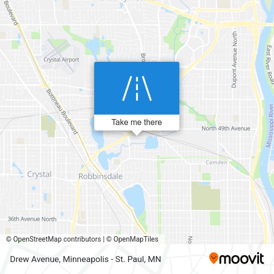 Drew Avenue map