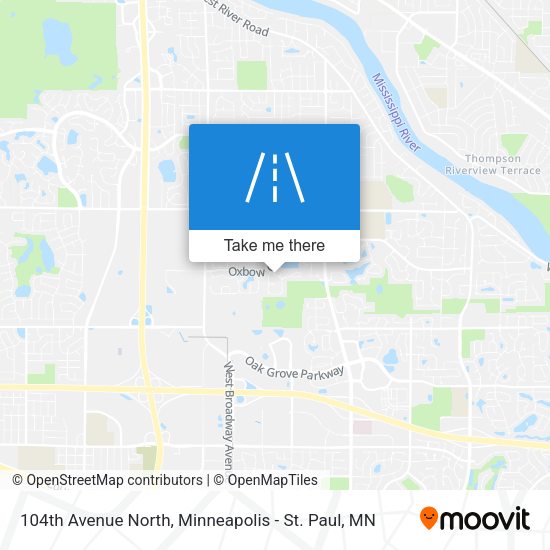 104th Avenue North map