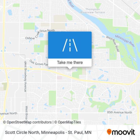 Scott Circle North map