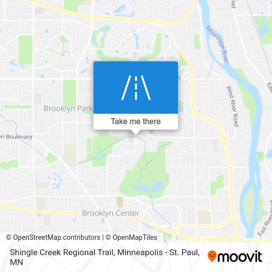 Mapa de Shingle Creek Regional Trail
