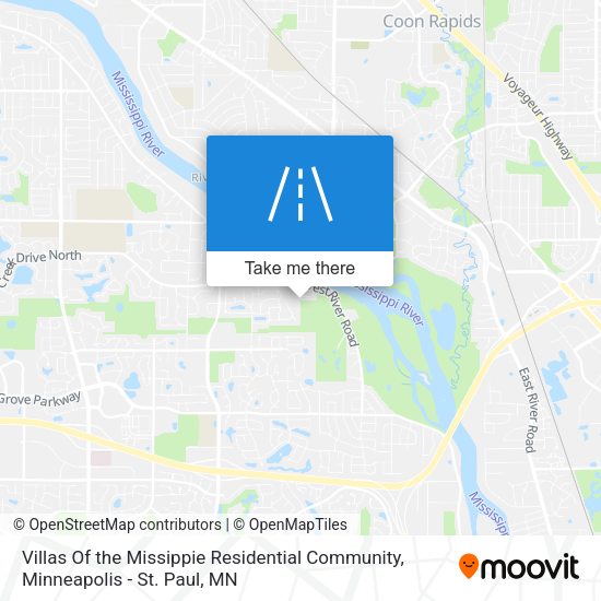Mapa de Villas Of the Missippie Residential Community