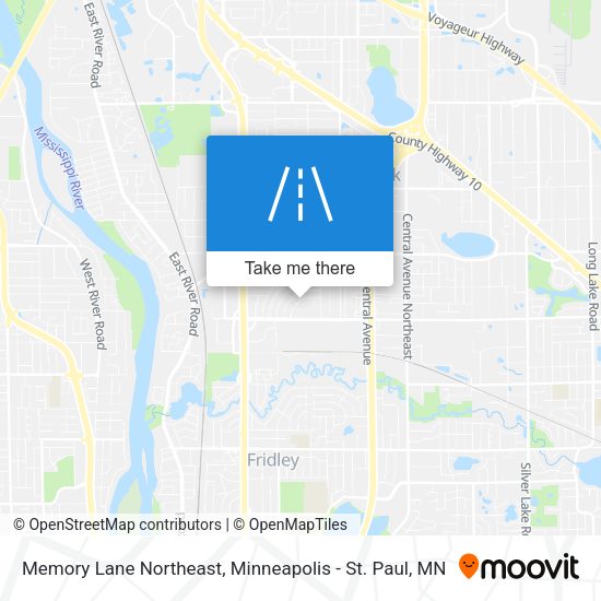 Mapa de Memory Lane Northeast