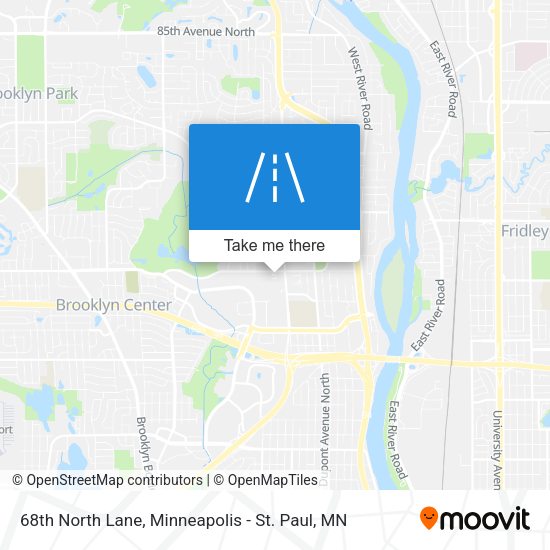 68th North Lane map