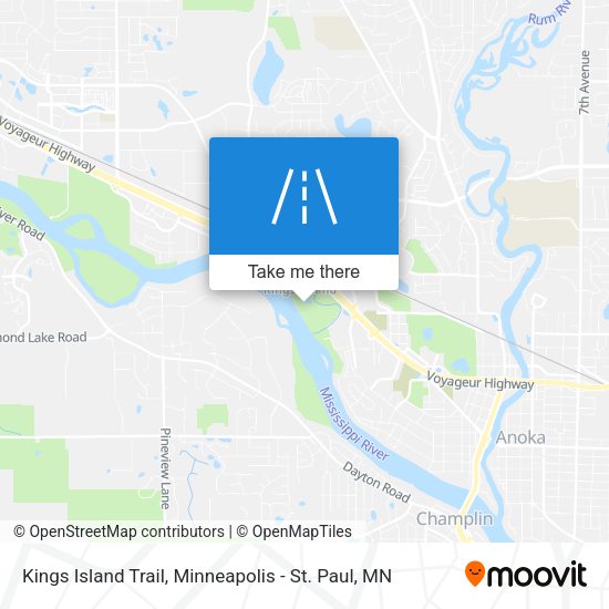 Mapa de Kings Island Trail