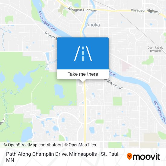 Mapa de Path Along Champlin Drive