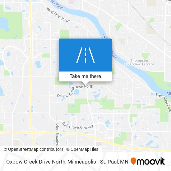 Oxbow Creek Drive North map
