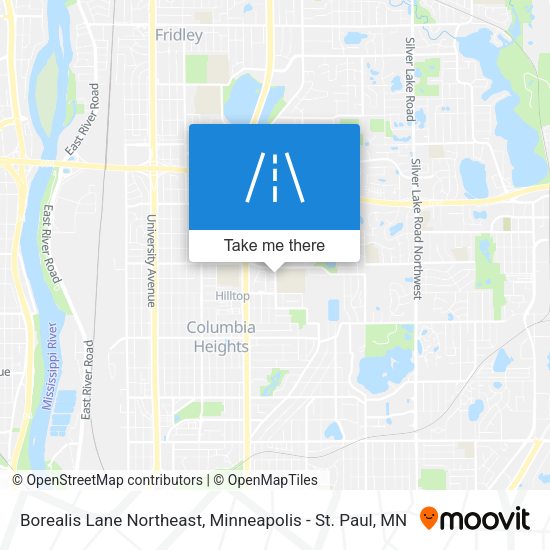 Borealis Lane Northeast map
