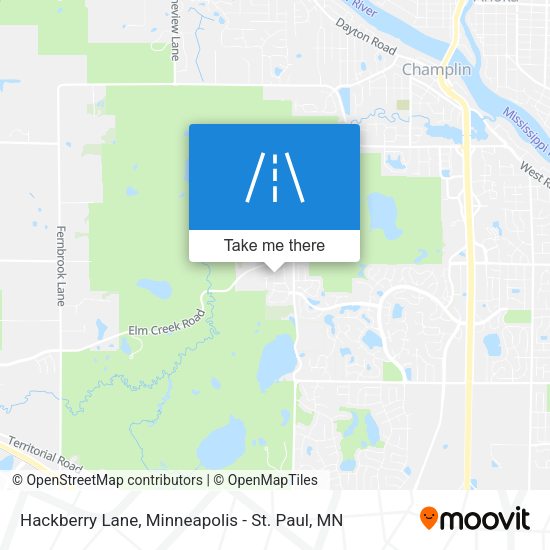 Hackberry Lane map