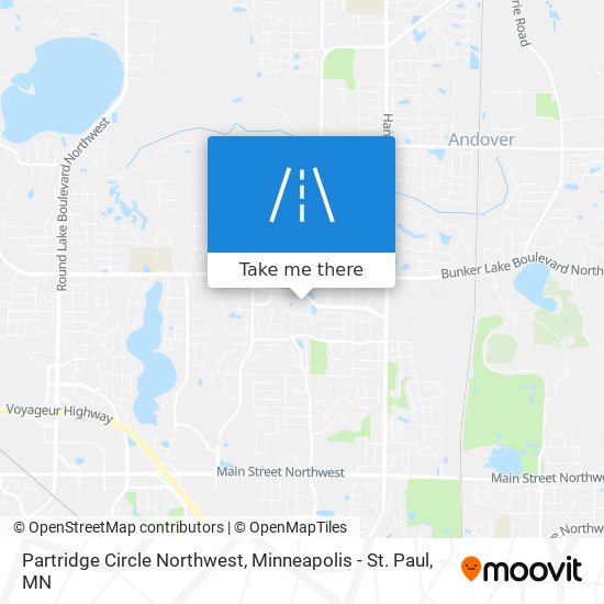 Partridge Circle Northwest map