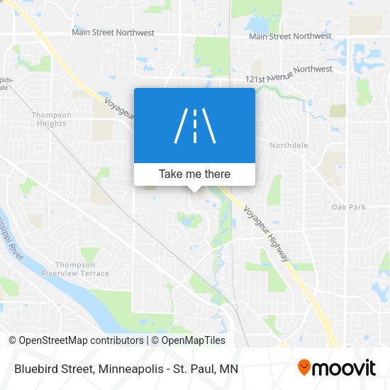 Bluebird Street map