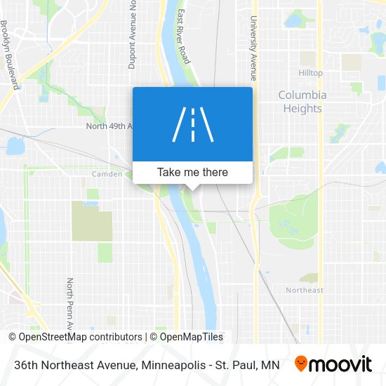 Mapa de 36th Northeast Avenue