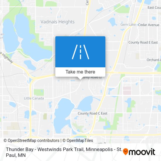 Mapa de Thunder Bay - Westwinds Park Trail
