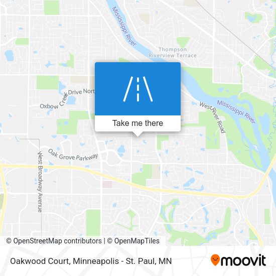 Oakwood Court map