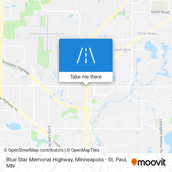 Blue Star Memorial Highway map