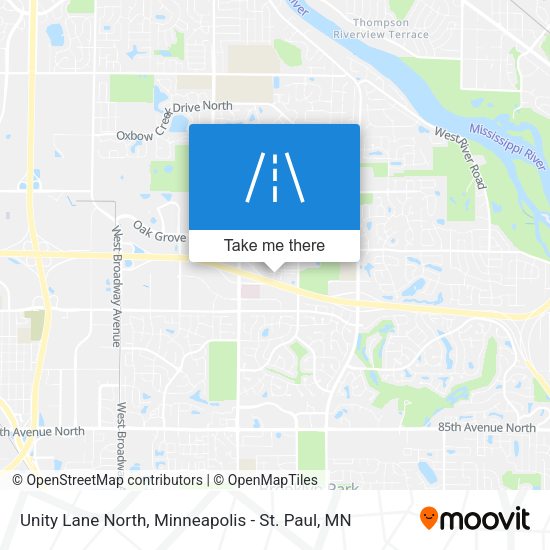 Unity Lane North map